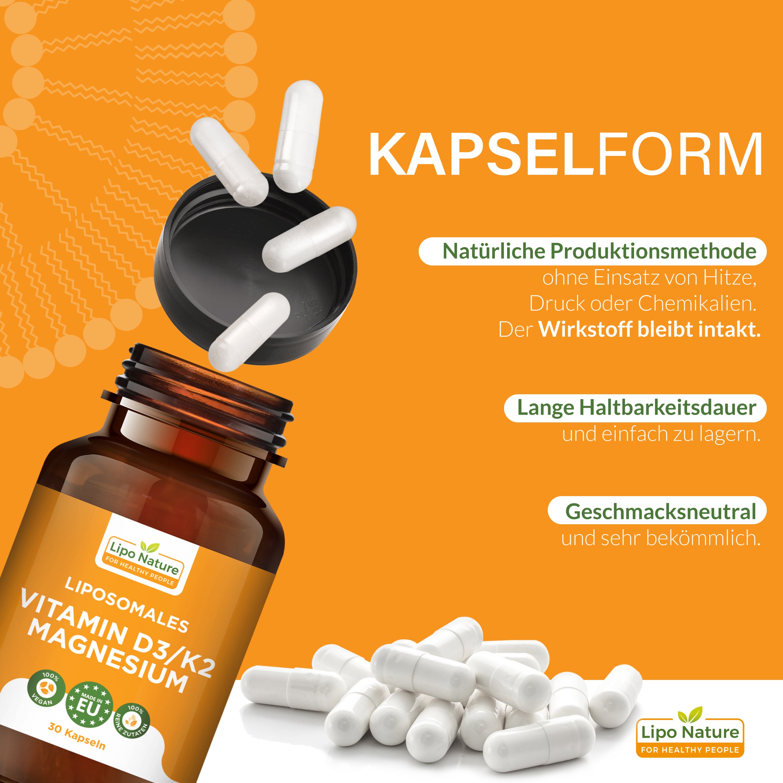 Liposomales Vitamin D3/K2 Magnesium